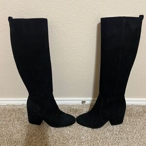 Sam Edelman Tall Black Suede Boots